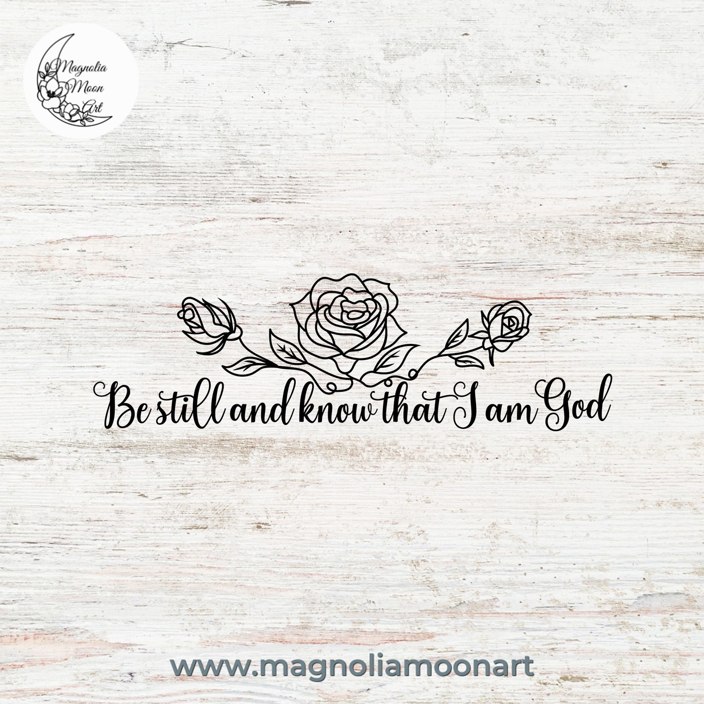 Be still and know that I am God SVG