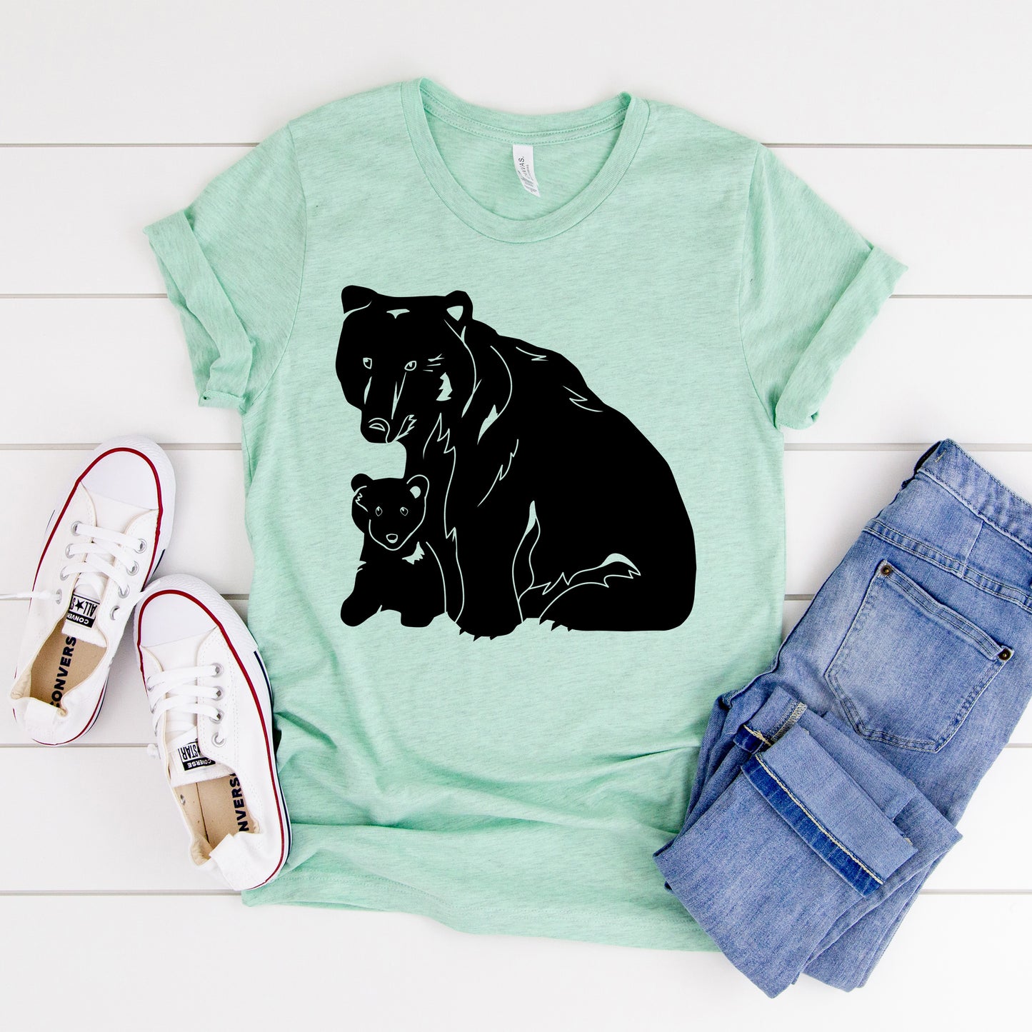 Mama Bear and Baby Bear SVG