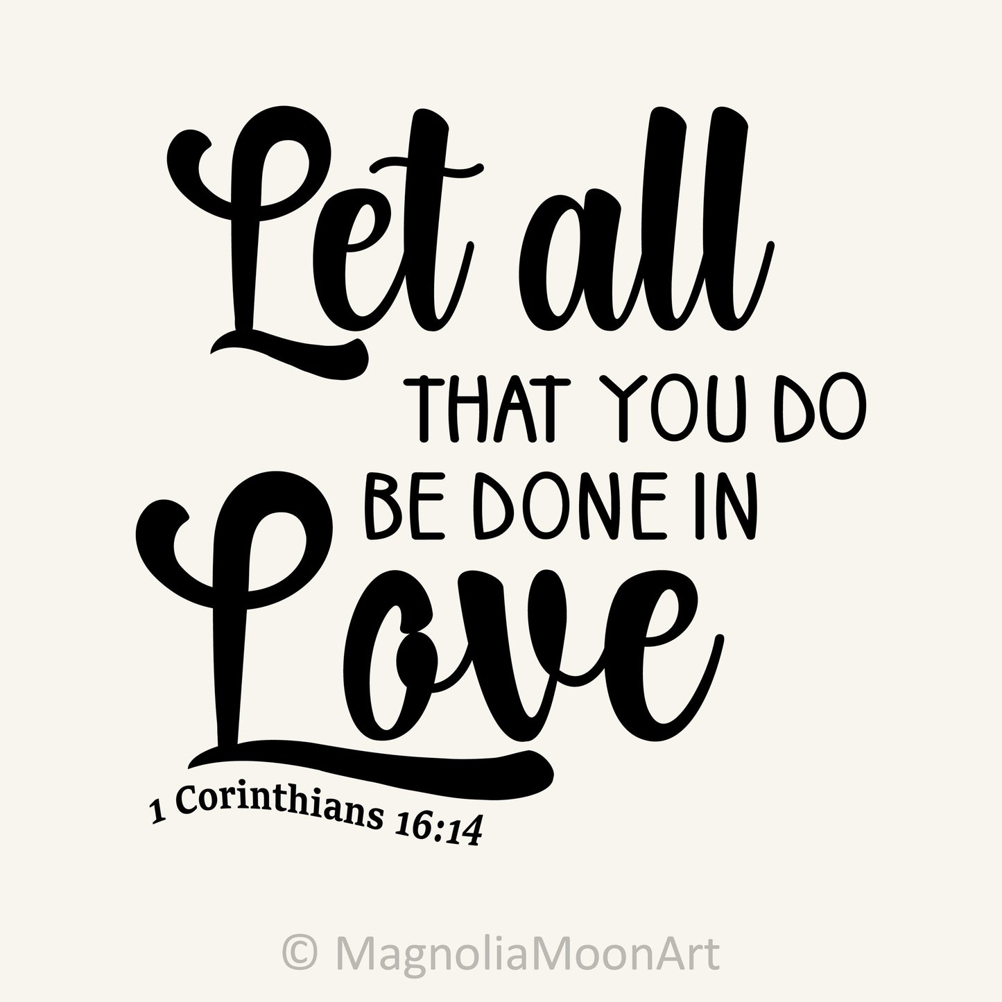 Let all that you do SVG