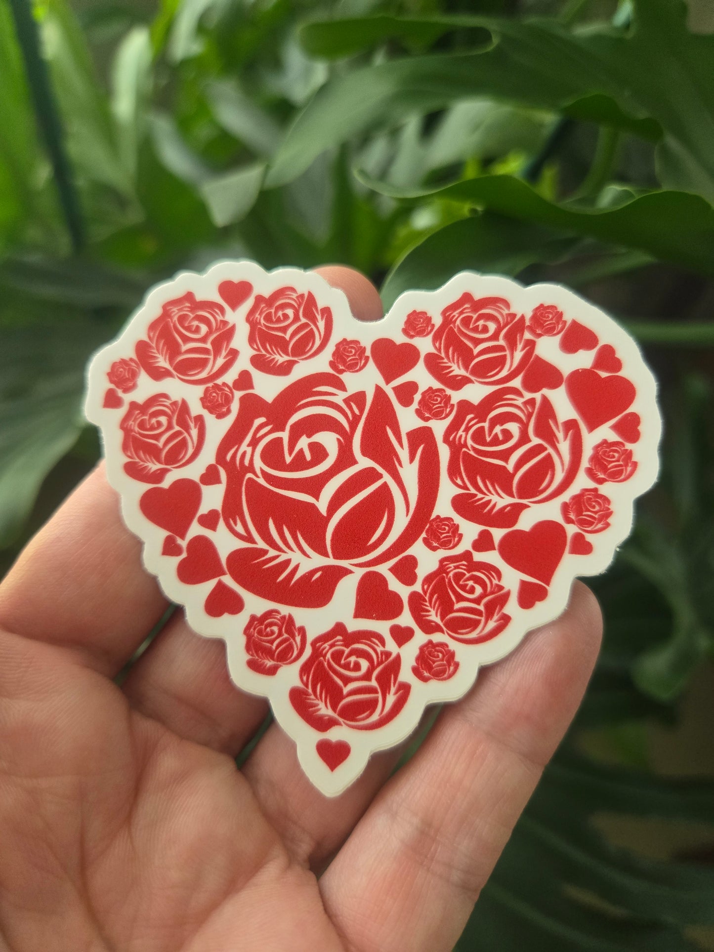 Rose Heart Sticker