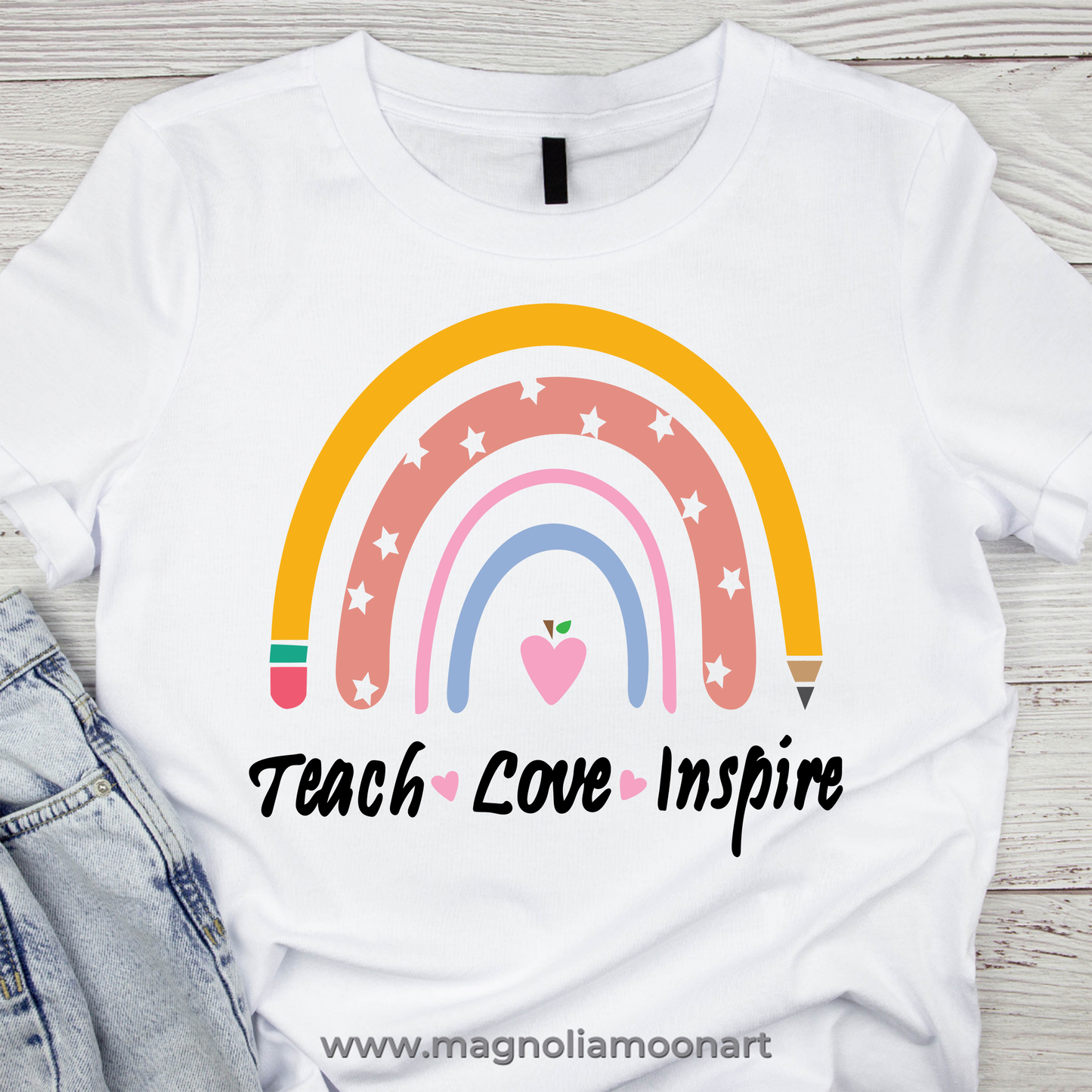 Teach Love Inspire SVG