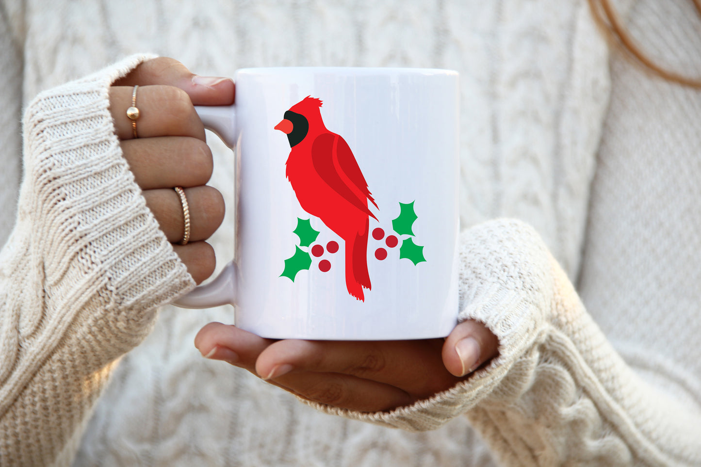 Cardinal Christmas Bird SVG