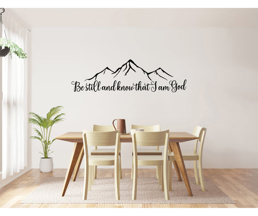Be still and know that I am God Mountains SVG