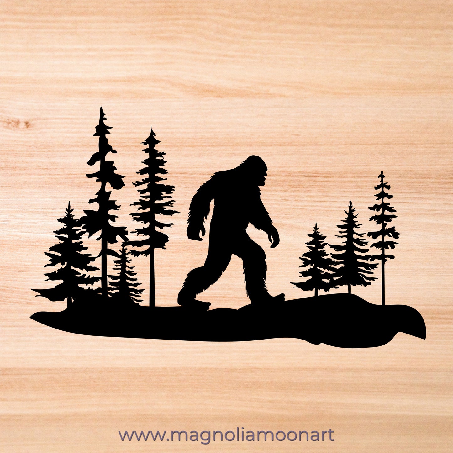 Big Foot in the Woods SVG
