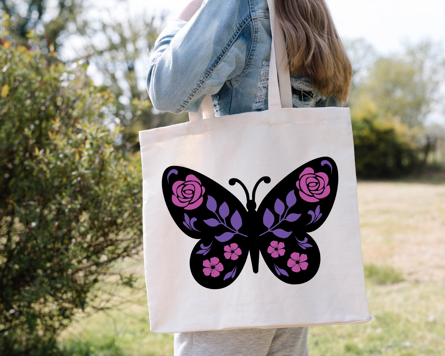 Floral Butterfly SVG