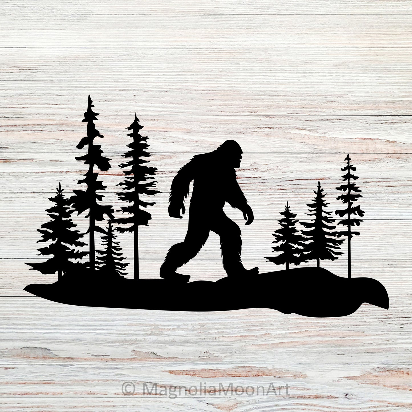 Big Foot in the Woods SVG