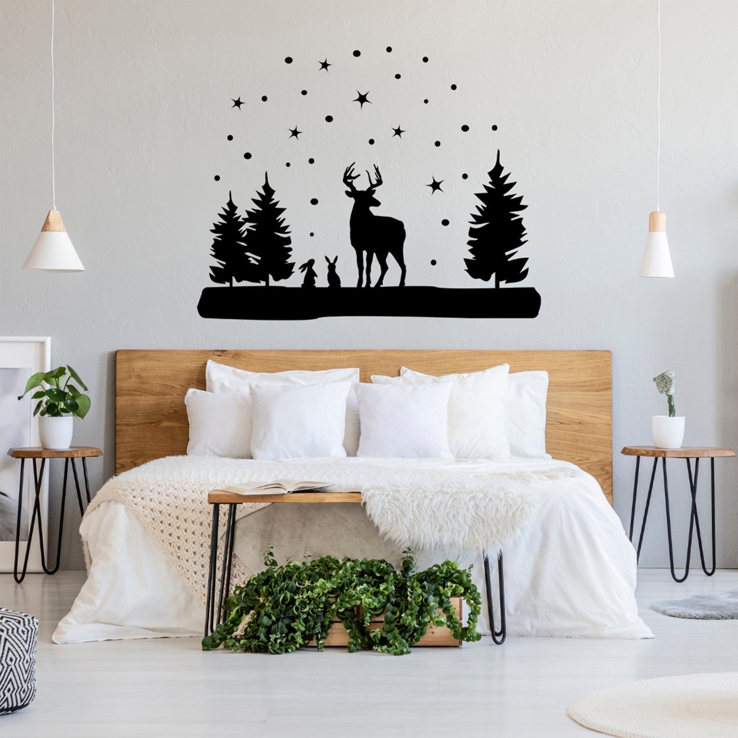 Christmas Deer and Bunnies SVG