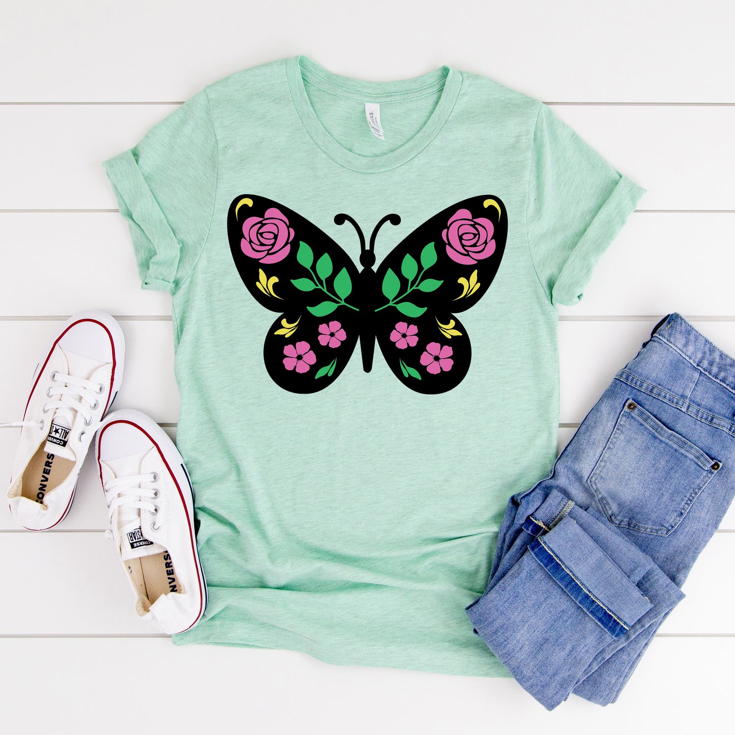 Floral Butterfly SVG