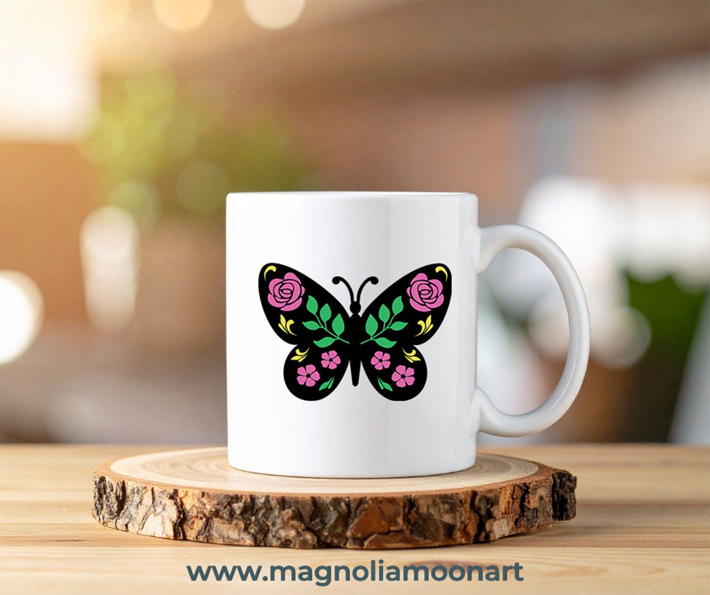 Floral Butterfly SVG