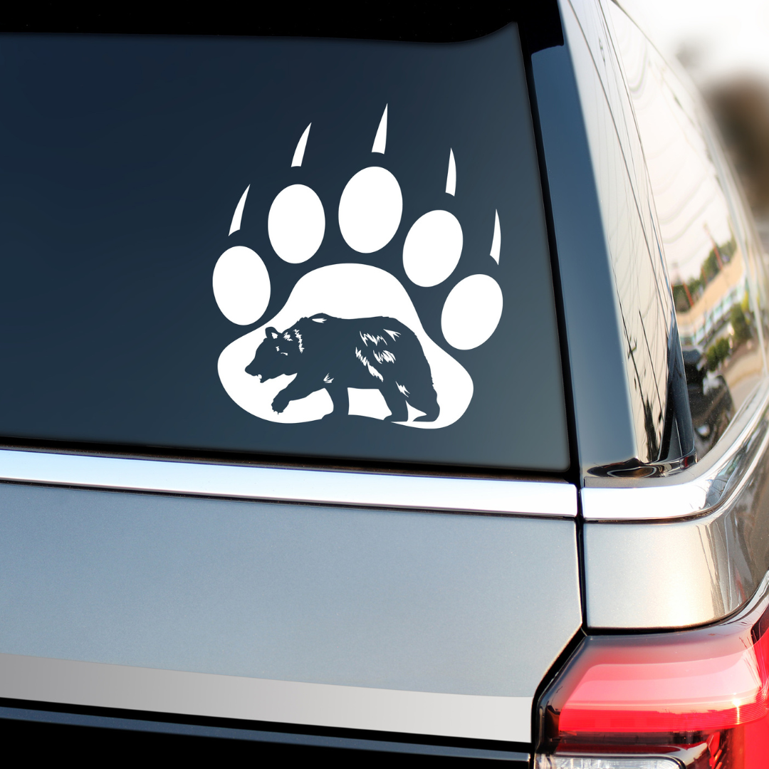 Bear Paw Decal