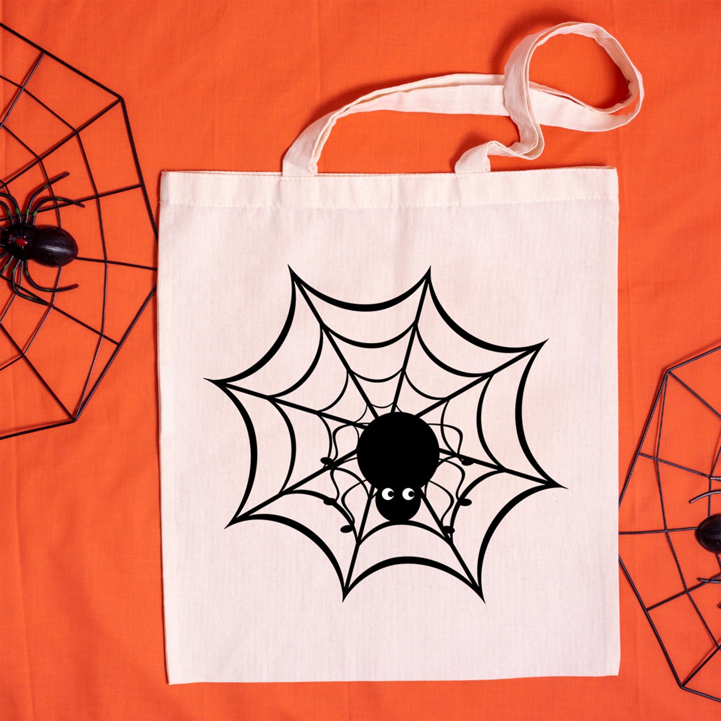 Cute Spider on the Web SVG