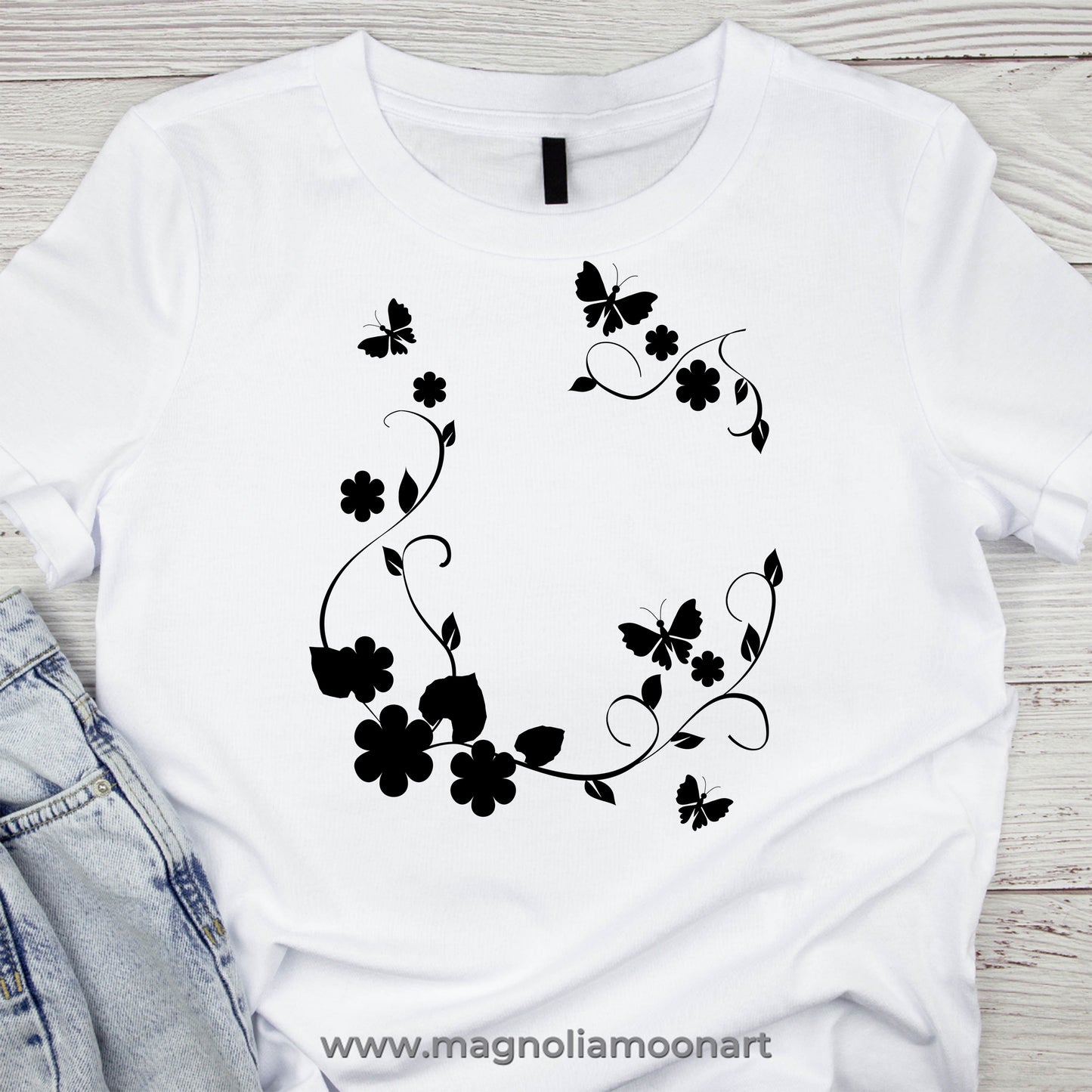 Floral Frame SVG