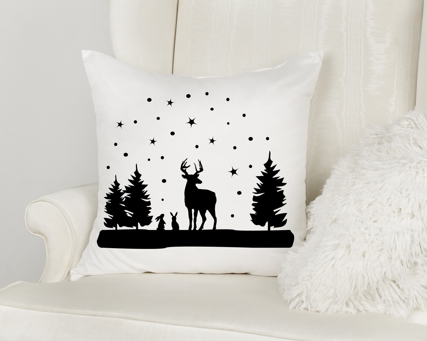 Christmas Deer and Bunnies SVG