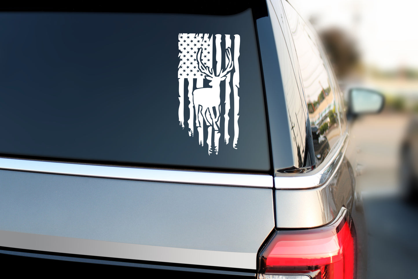 Deer Hunt Flag SVG