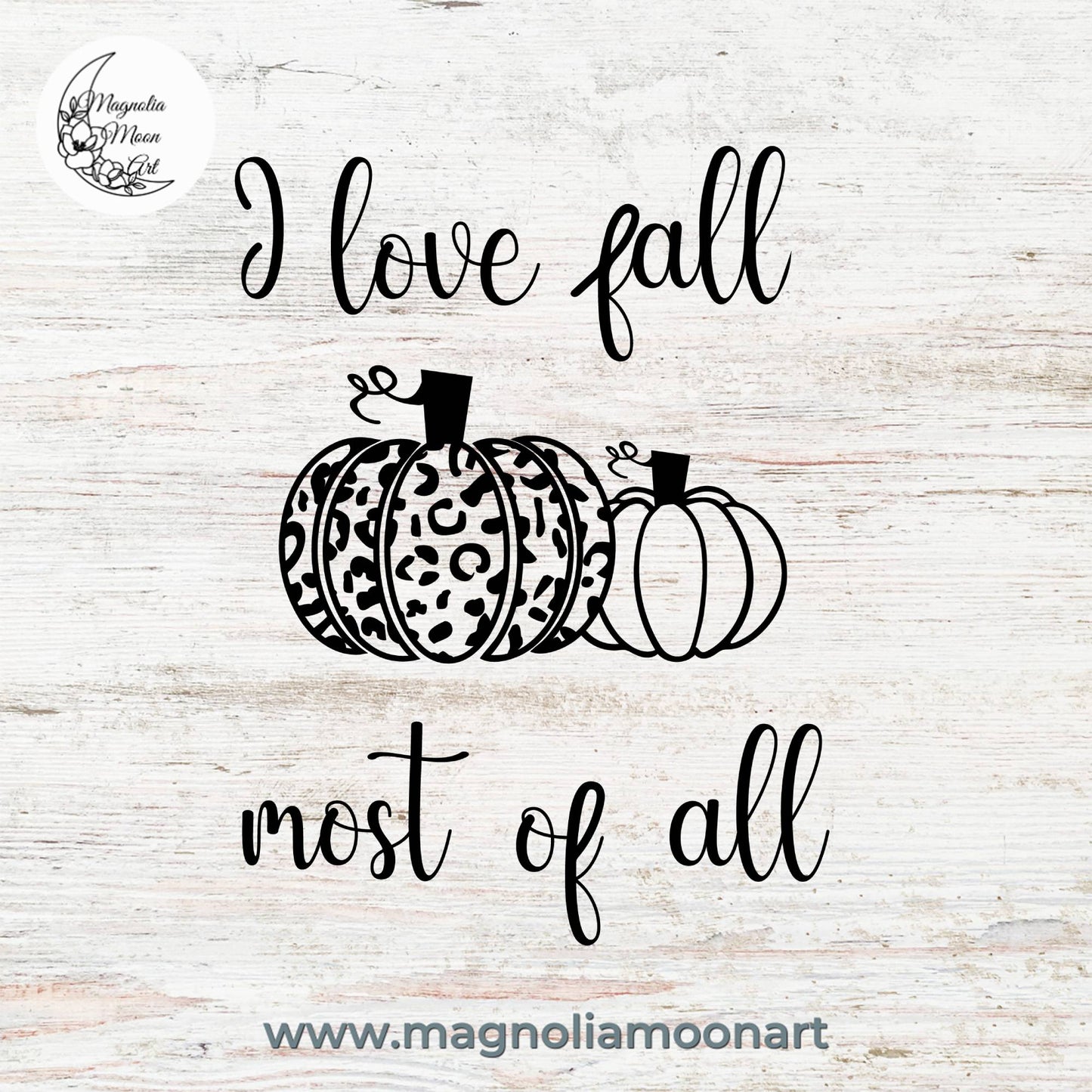 I love fall most of all SVG