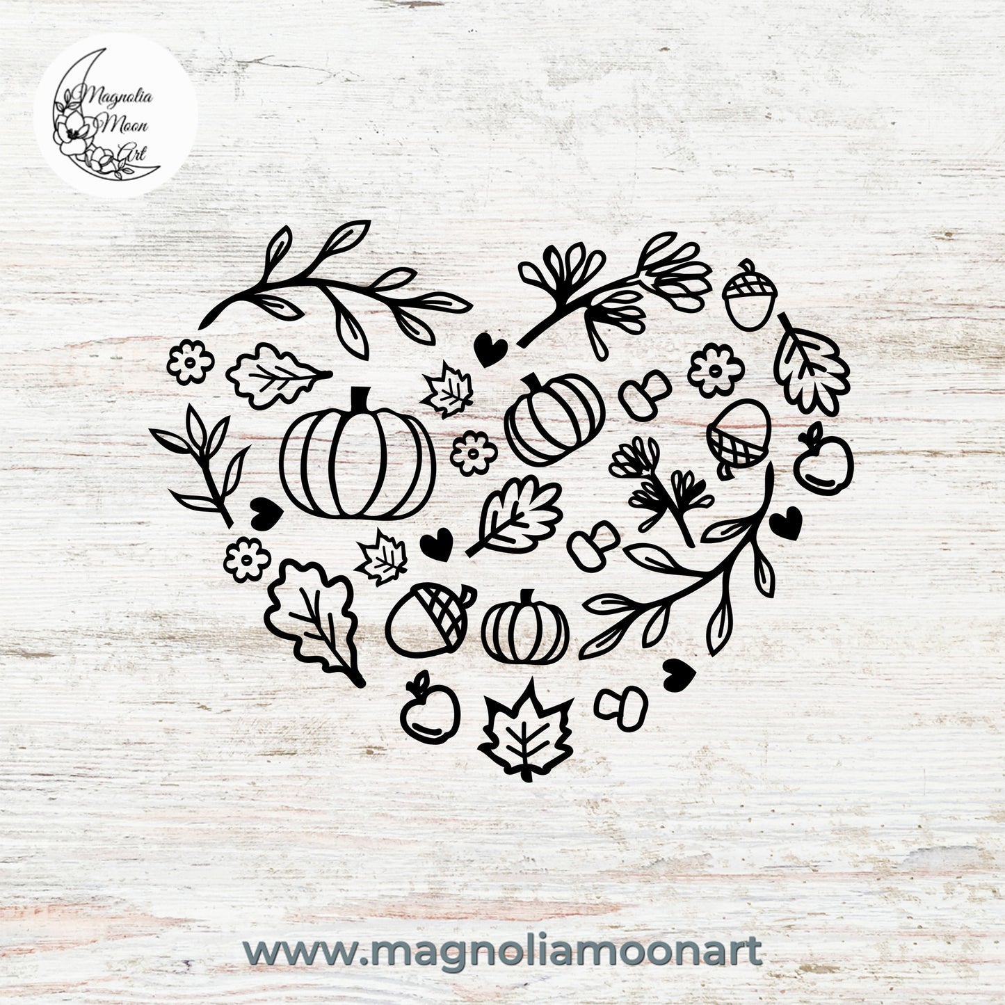 Fall Heart SVG