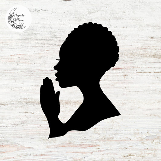 Woman Praying SVG