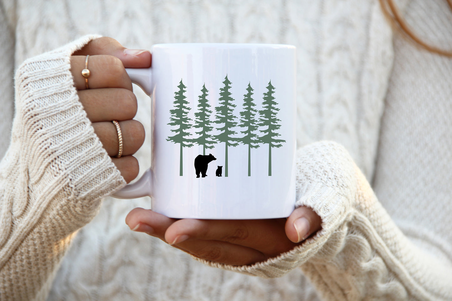Pine Trees and Bears SVG