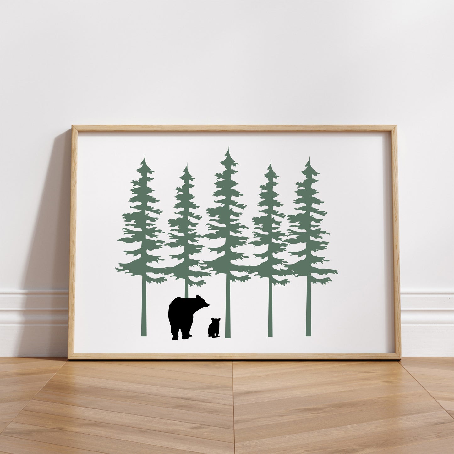 Pine Trees and Bears SVG