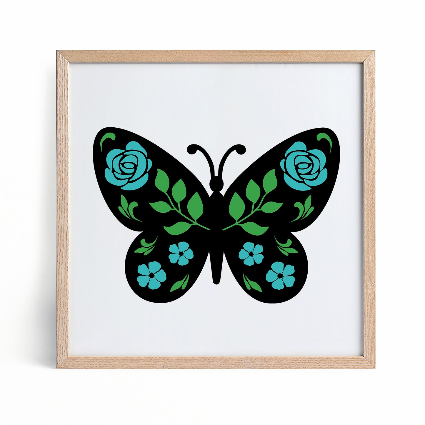 Floral Monarch Butterfly