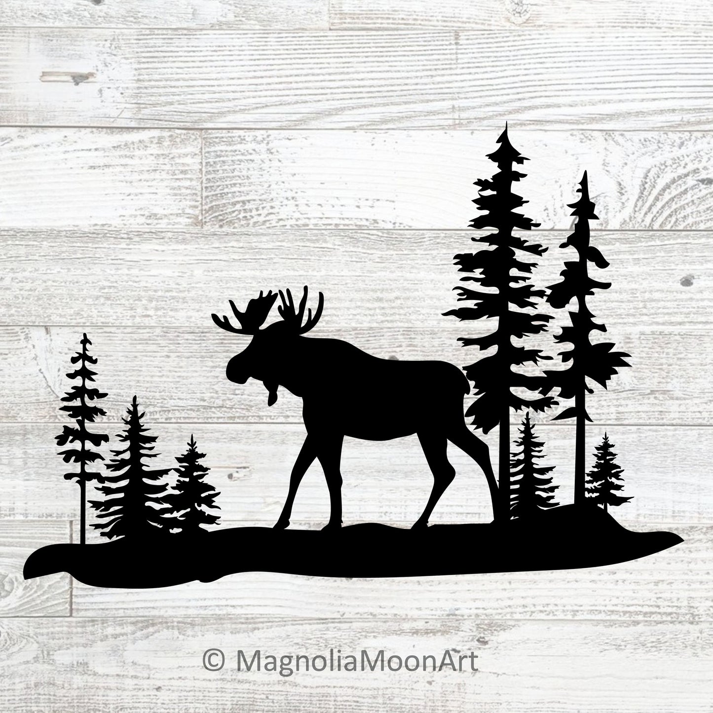 Moose in the Woods SVG