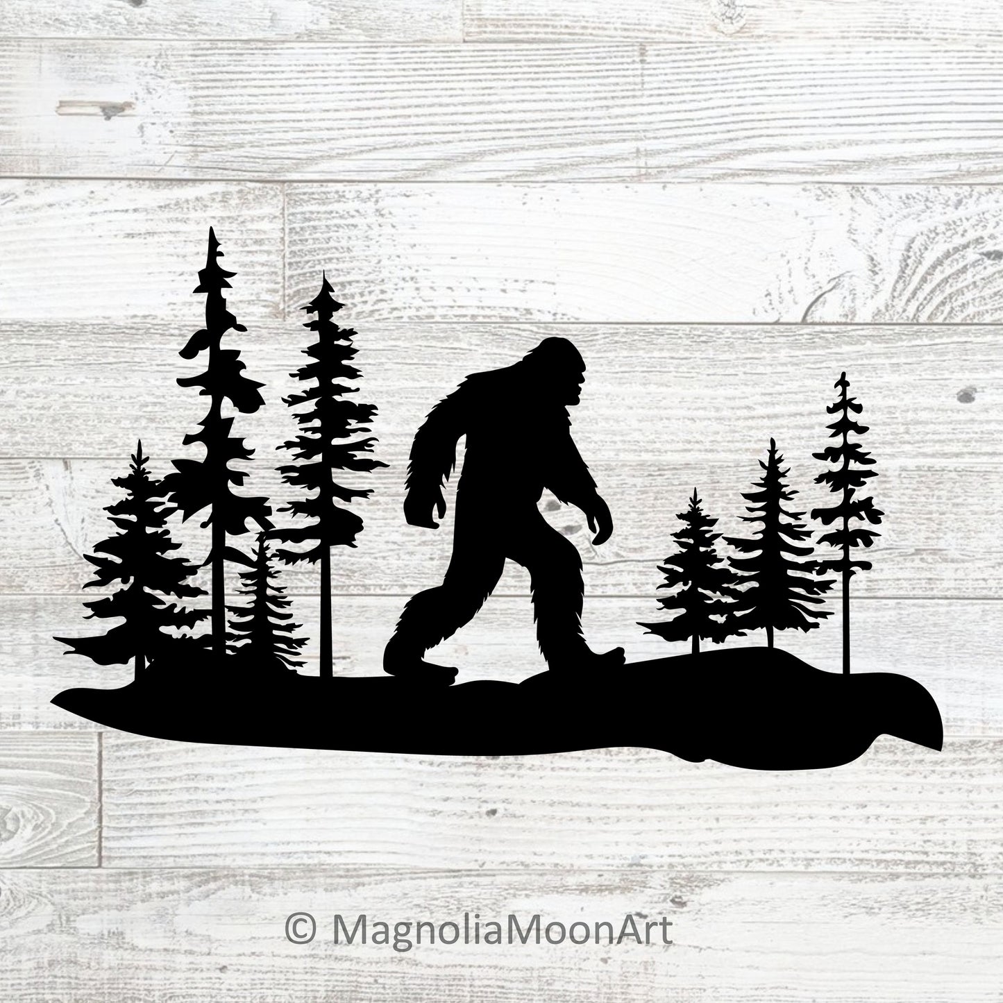 Big Foot in the Woods SVG