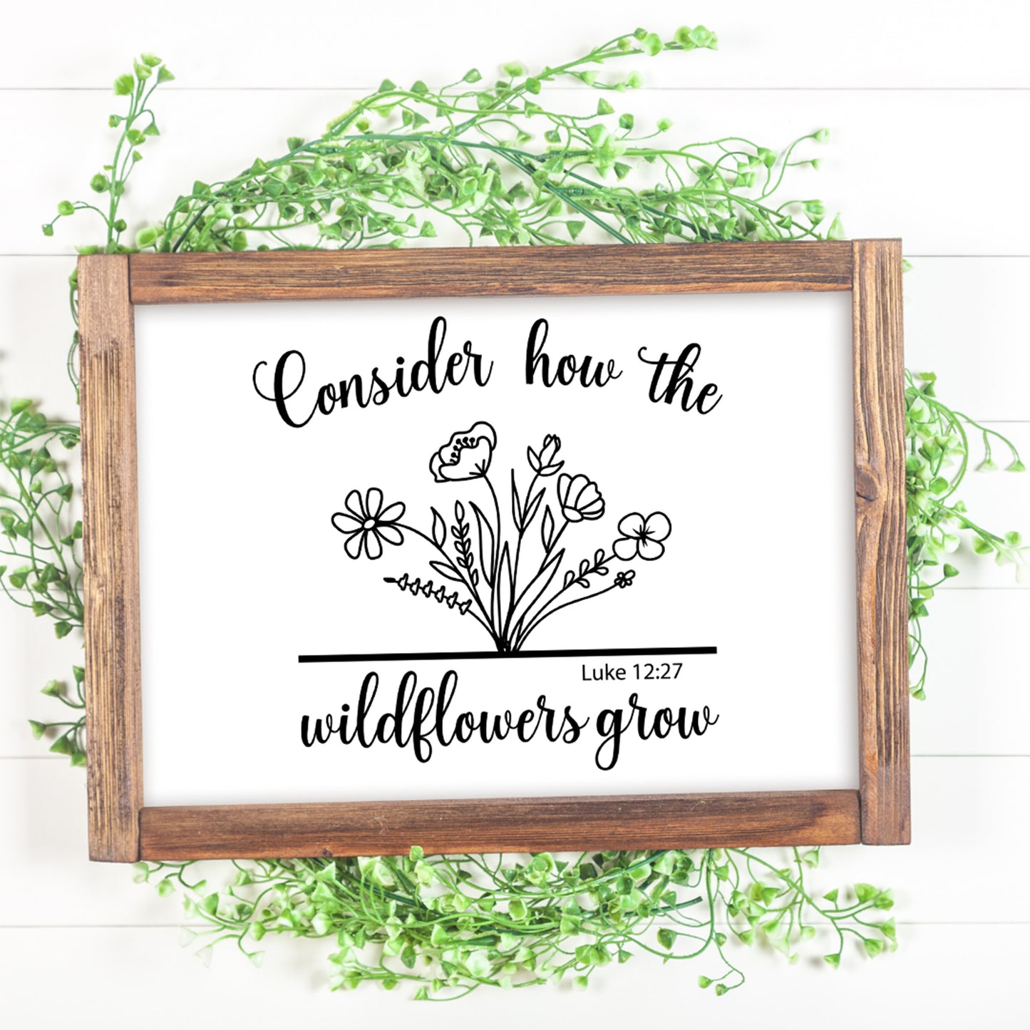 Consider How The Wildflowers Grow SVG