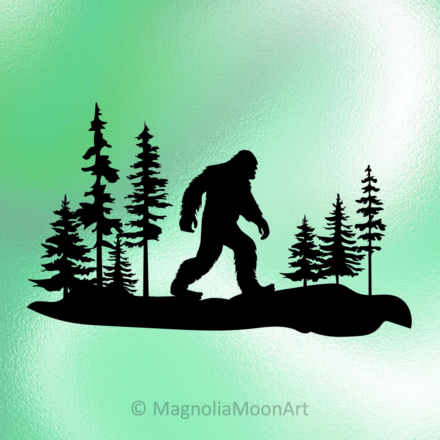Big Foot in the Woods SVG