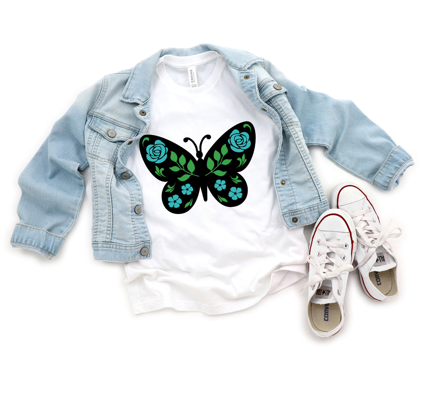 Floral Monarch Butterfly