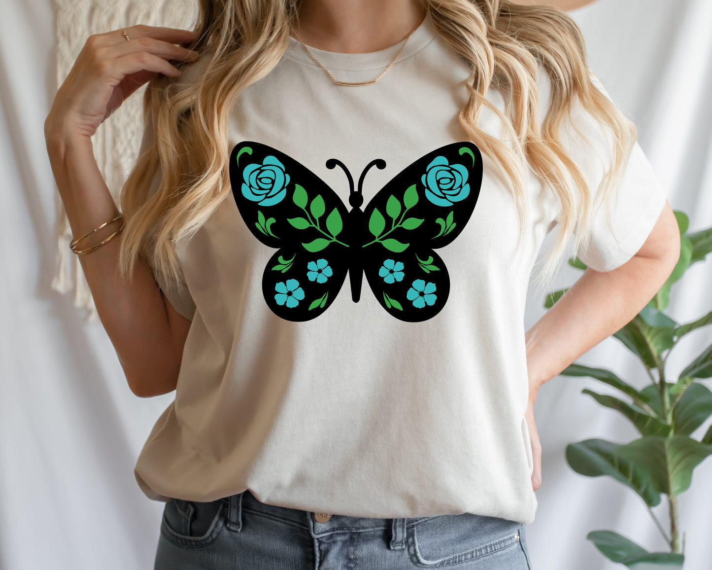 Floral Monarch Butterfly