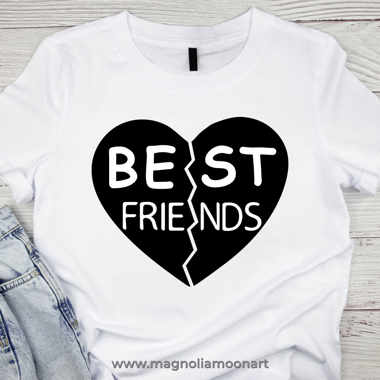 Besties Heart SVG