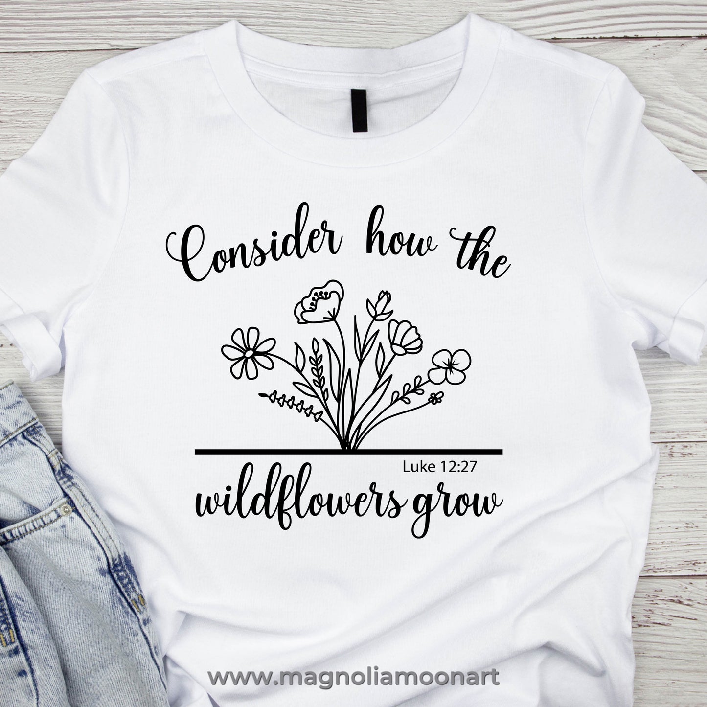 Consider How The Wildflowers Grow SVG