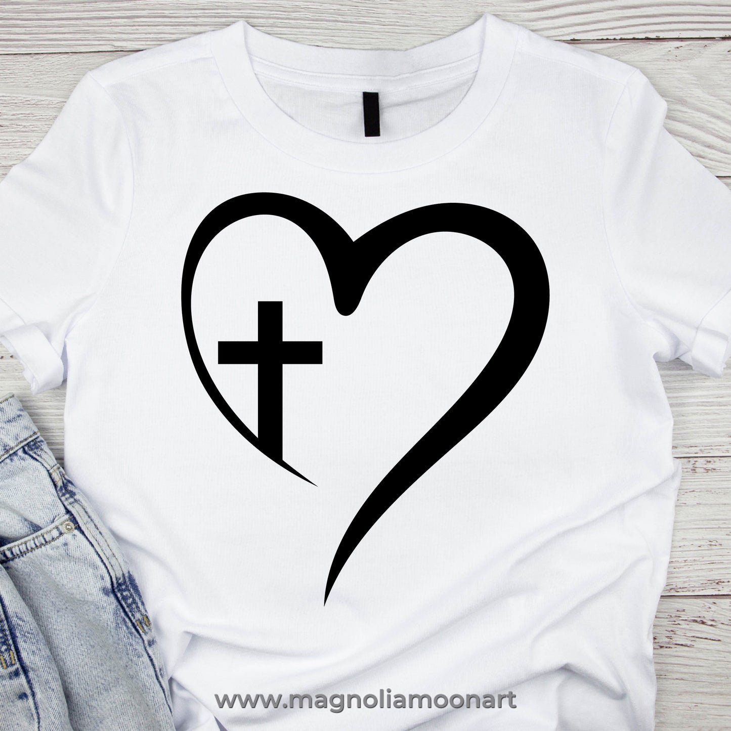 Heart Cross SVG