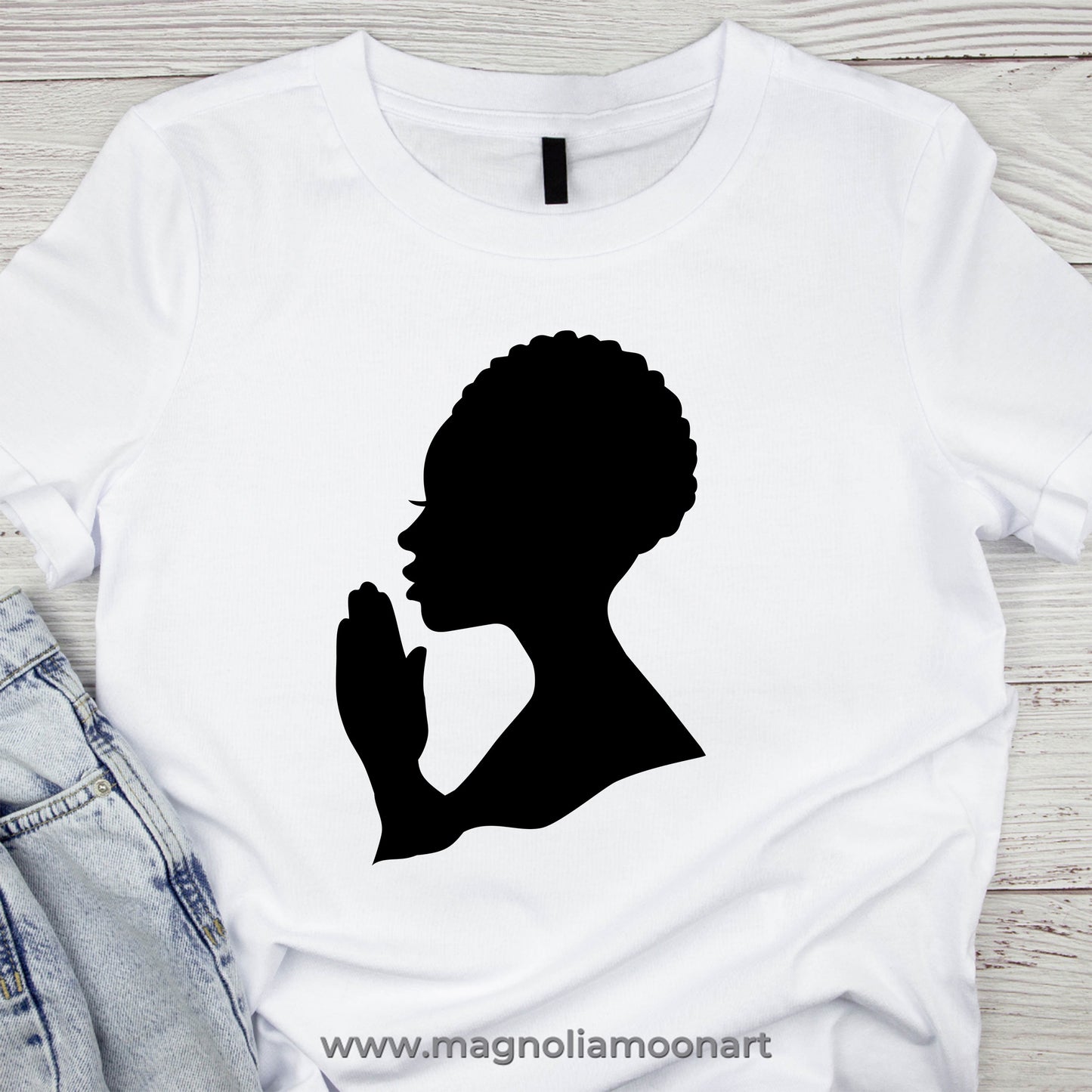 Woman Praying SVG