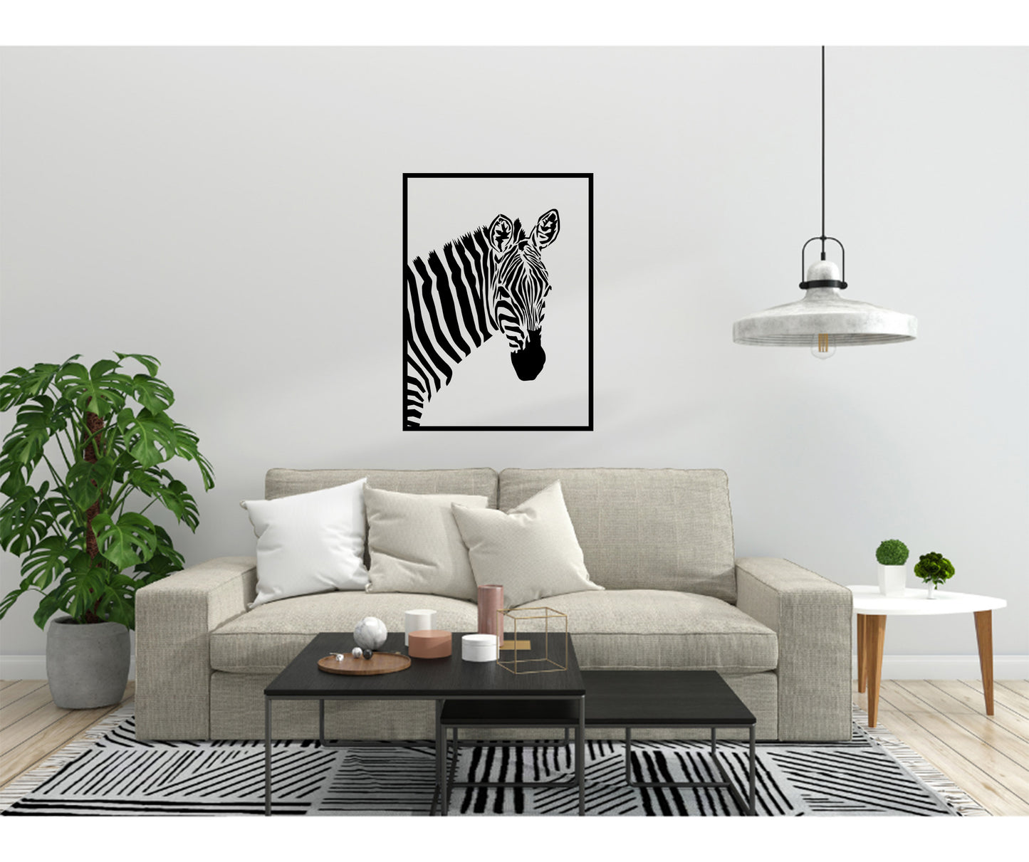 Zebra Framed SVG