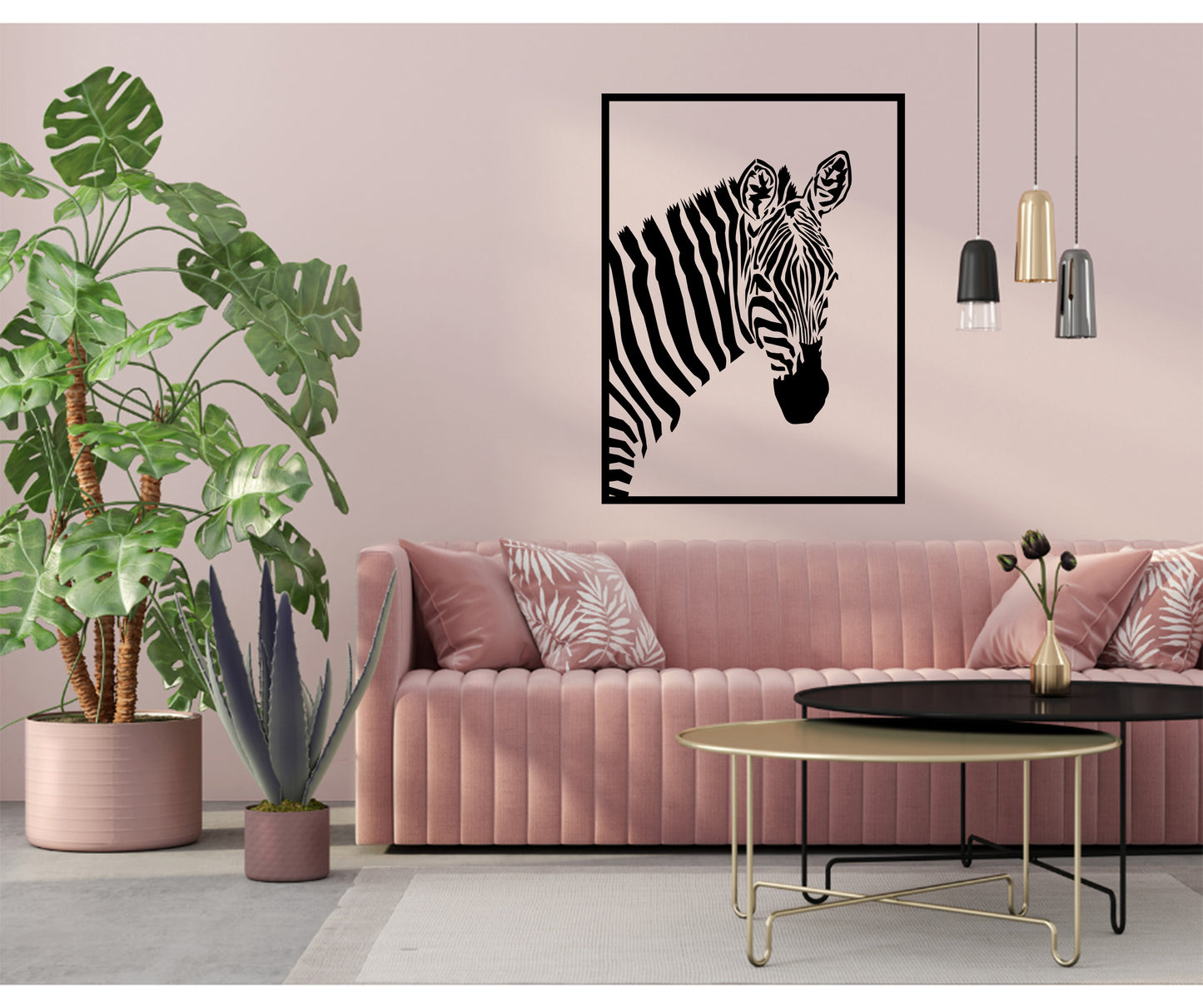 Zebra Framed SVG