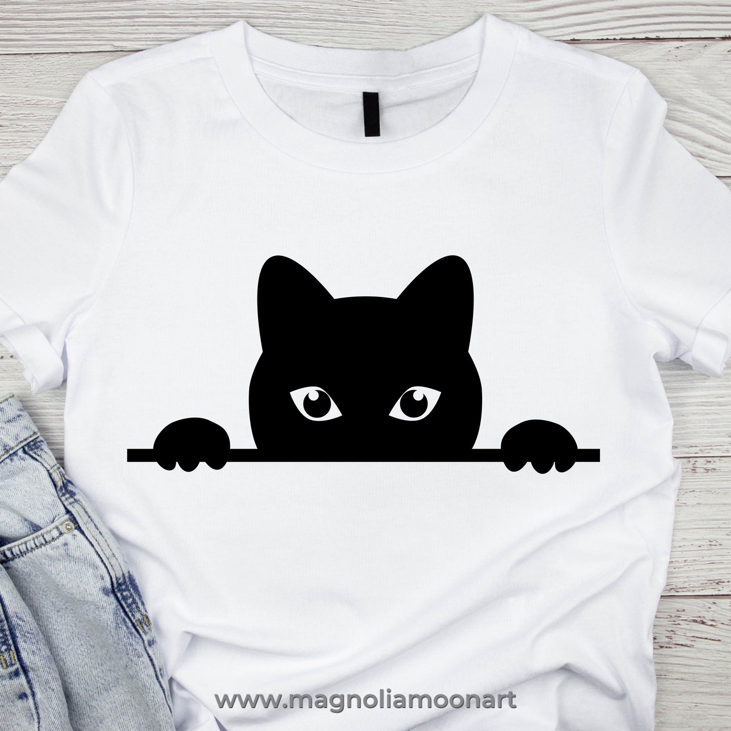 Black Cat Divider SVG