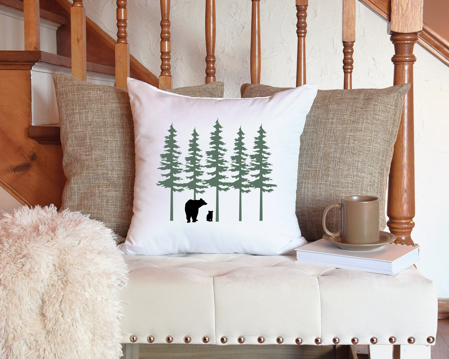 Pine Trees and Bears SVG