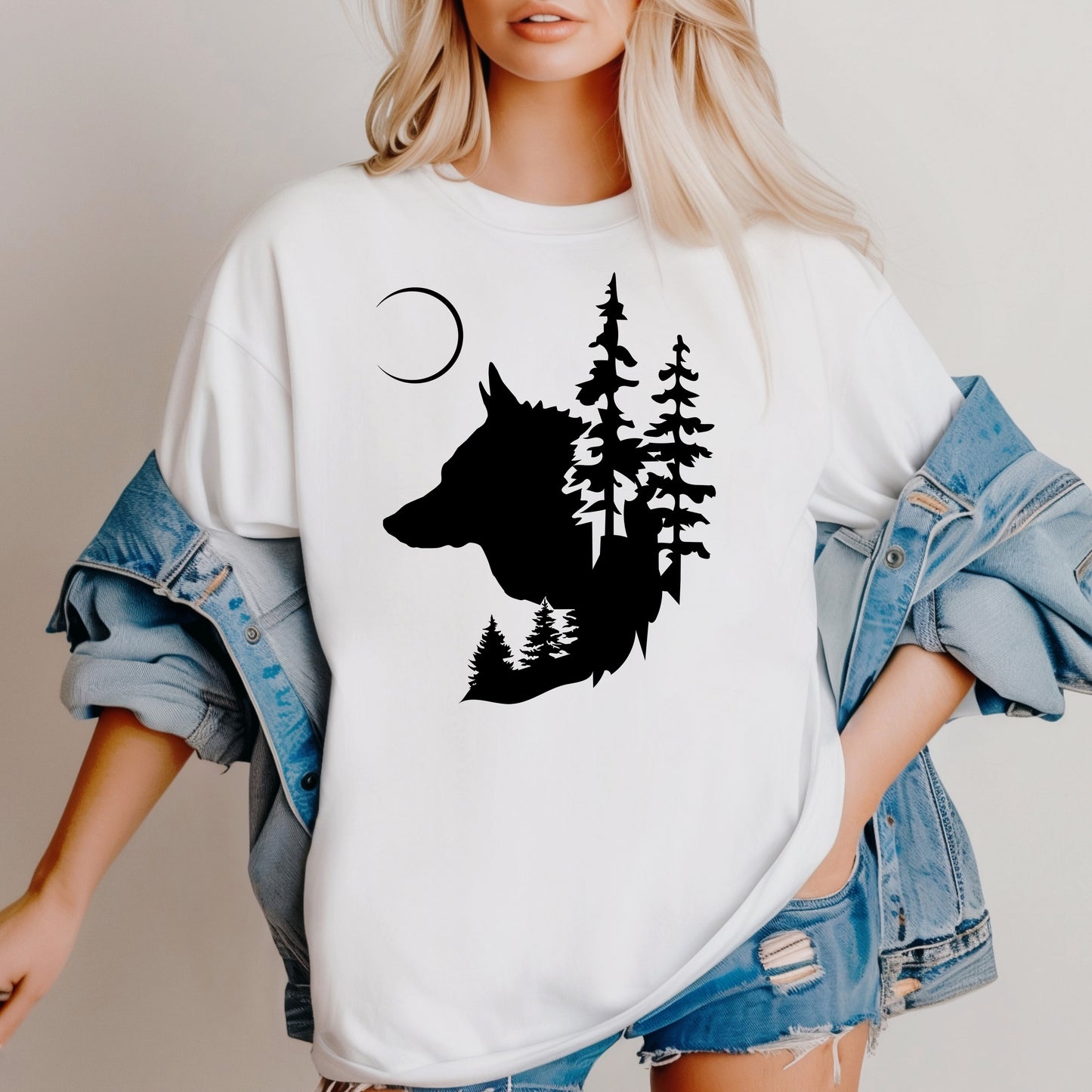 Wolf Forest Fantasy SVG