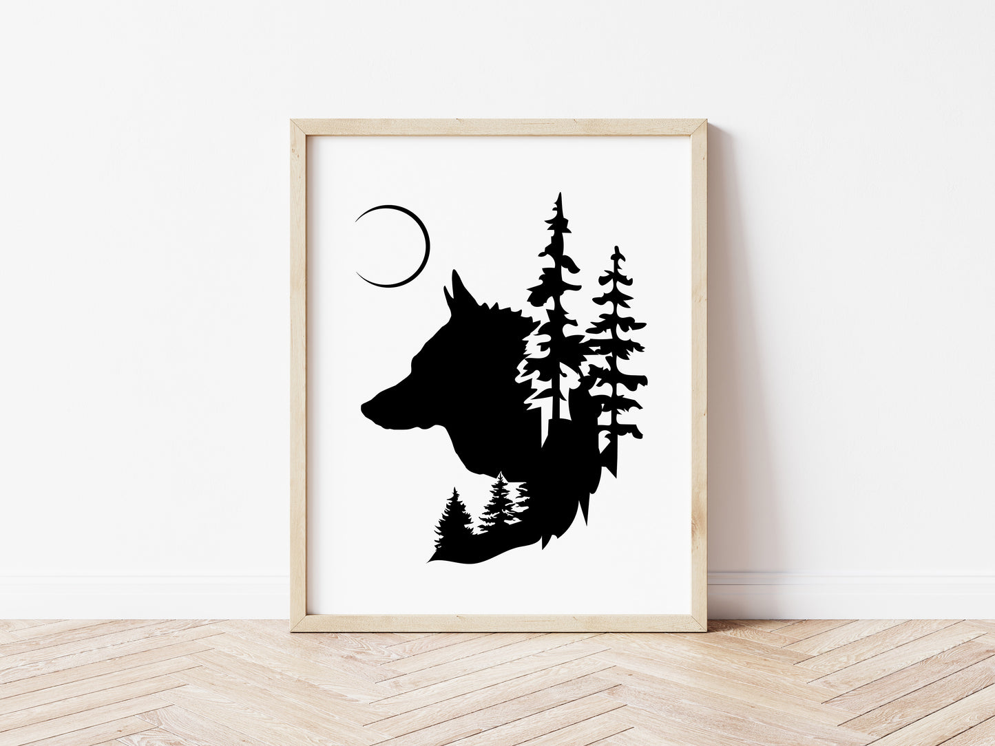 Wolf Forest Fantasy SVG