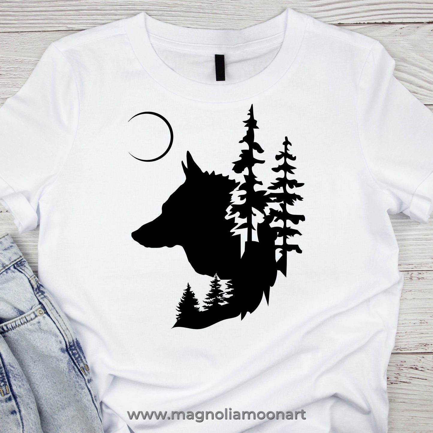 Wolf Forest Fantasy SVG