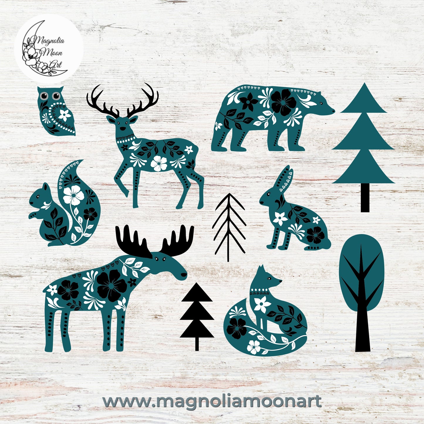 Scandinavian Animals SVG