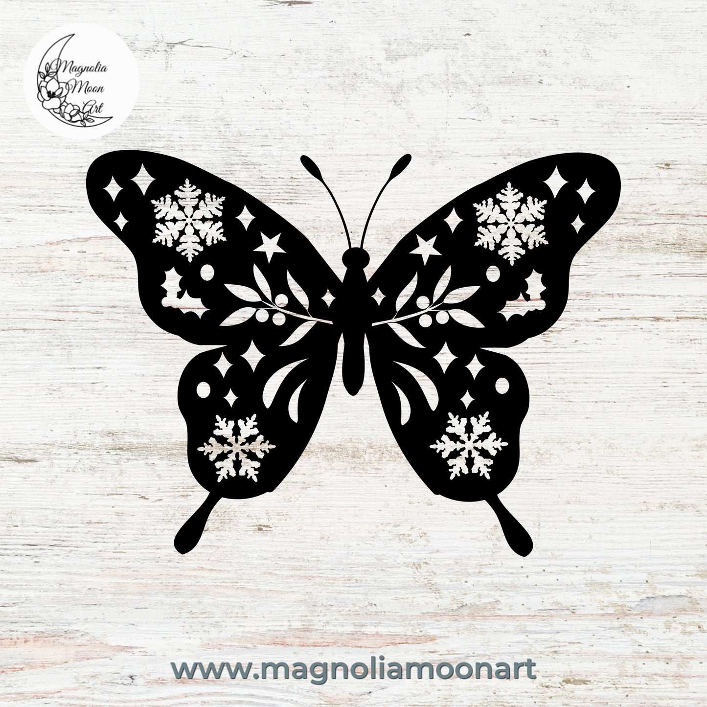 Snowflake Butterfly SVG