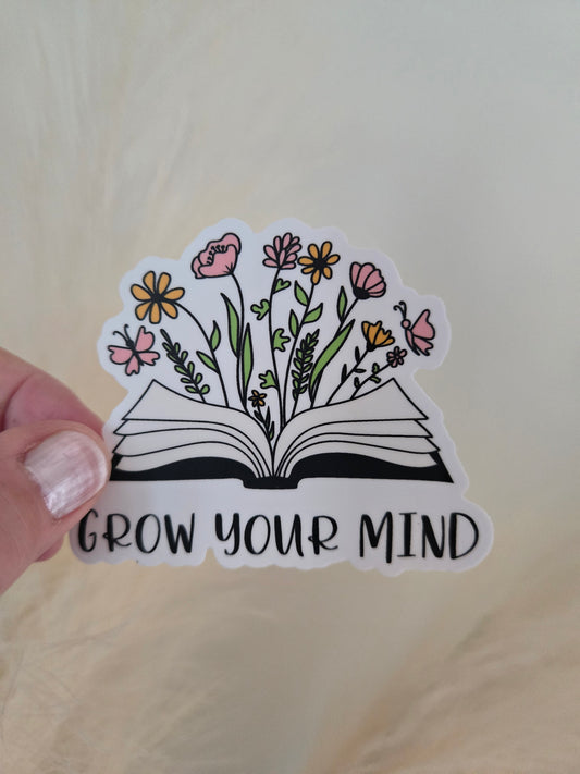 Grow Your Mind Sticker