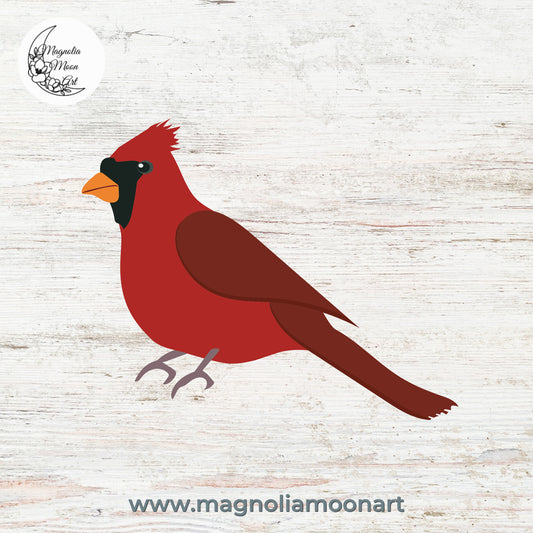 Cardinal Bird SVG
