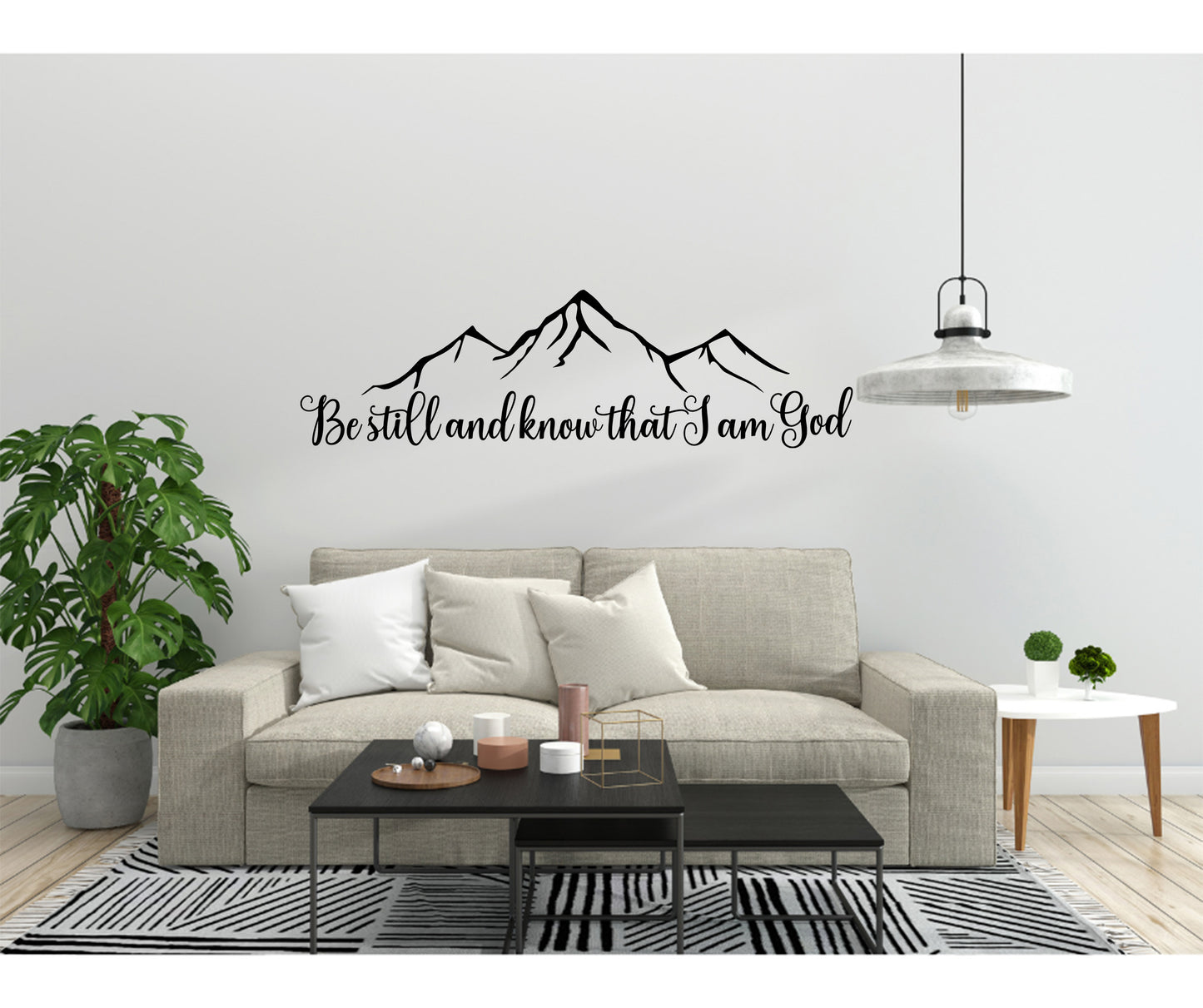 Be still and know that I am God Mountains SVG