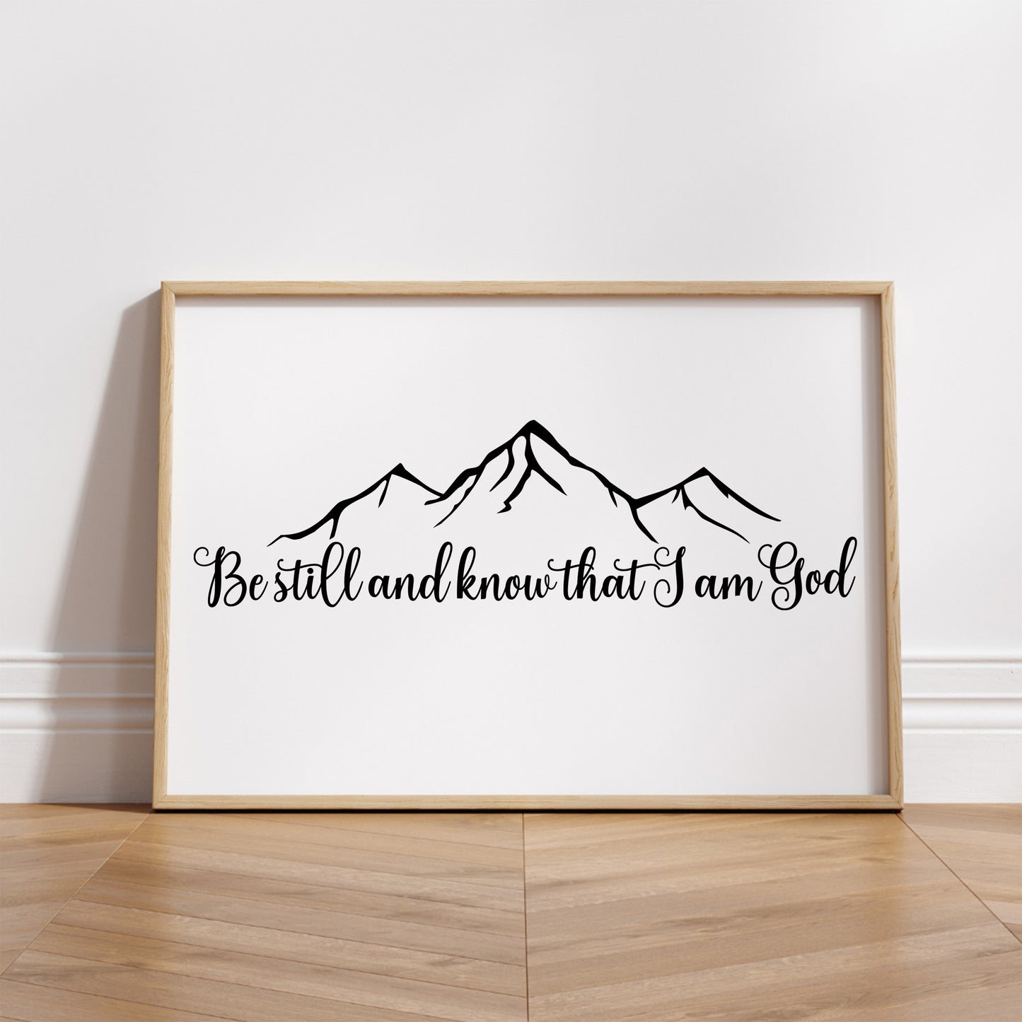 Be still and know that I am God Mountains SVG