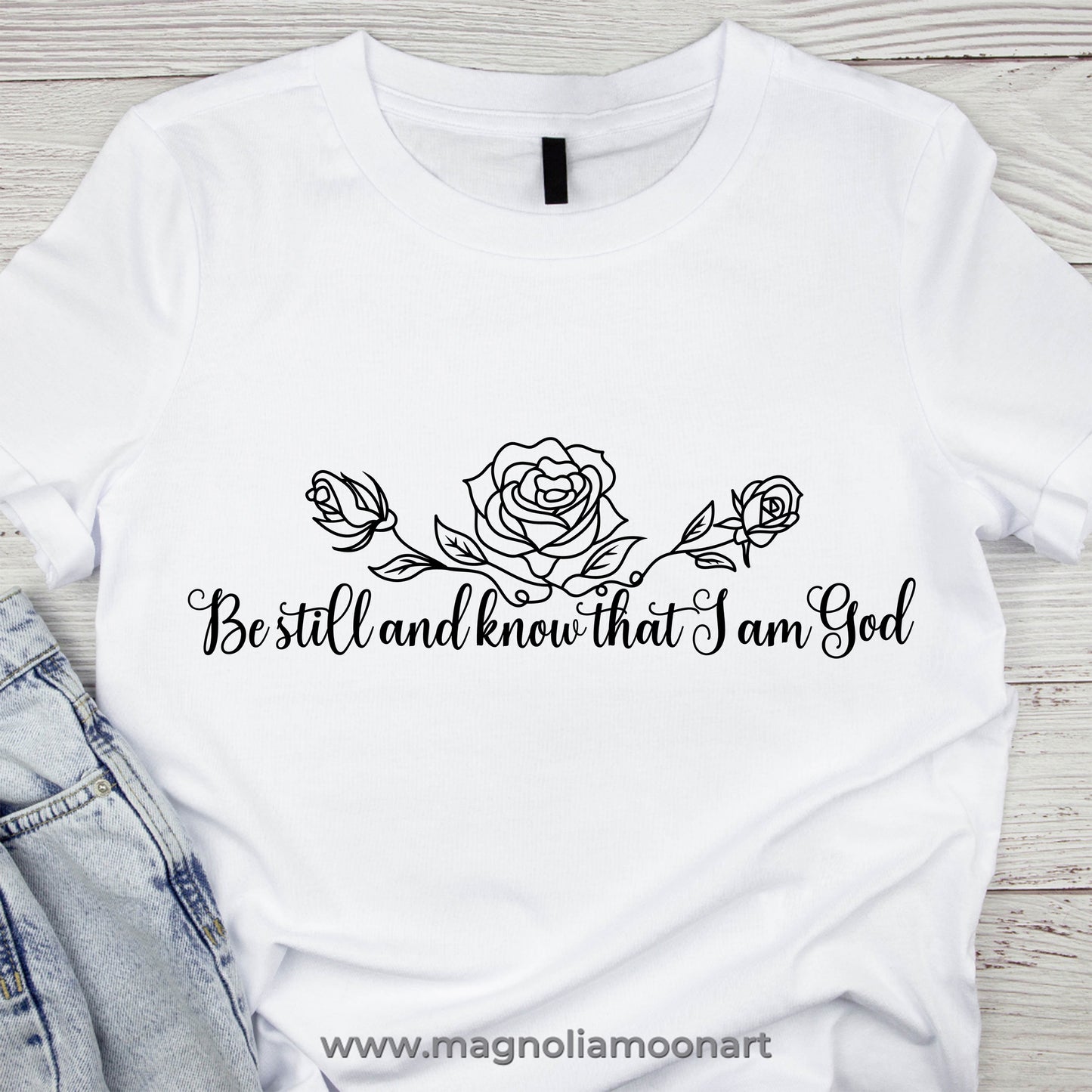 Be still and know that I am God SVG