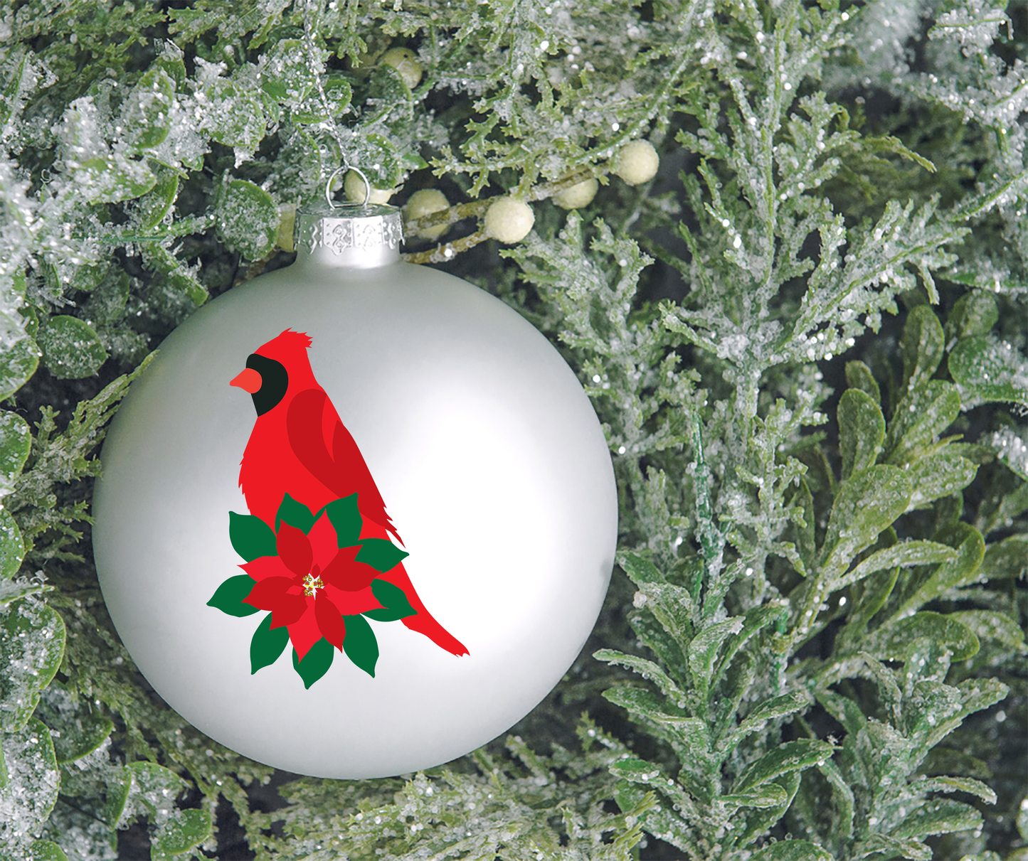 Cardinal and Poinsettia SVG