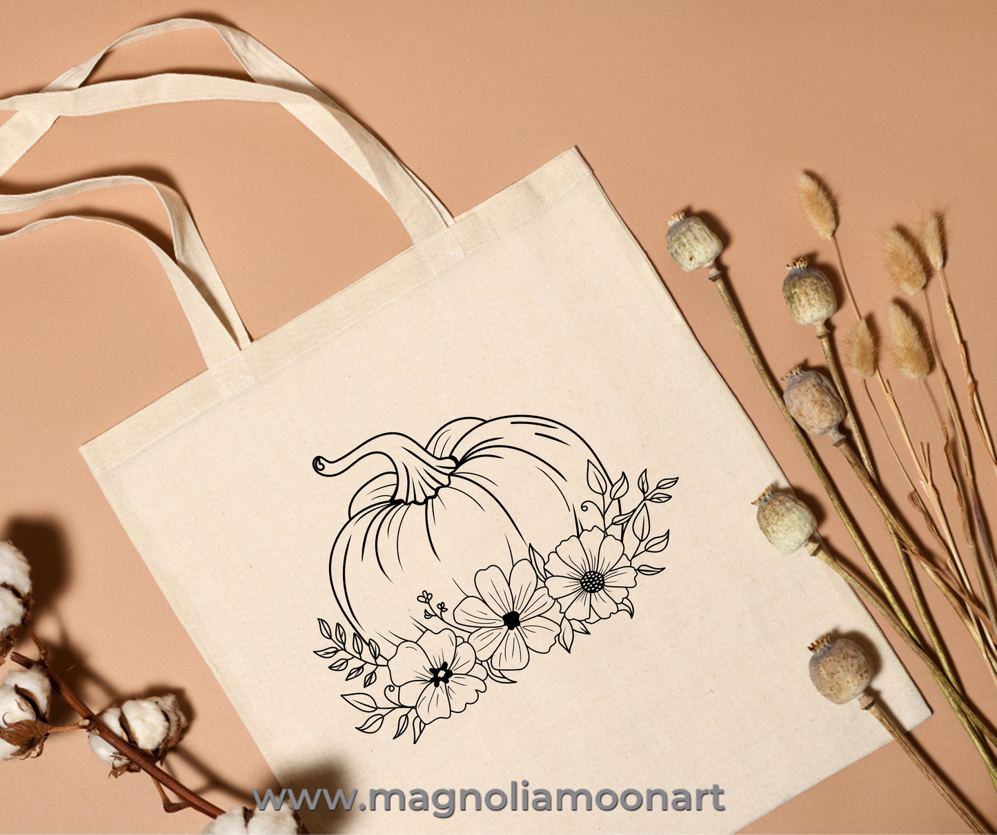 Floral Pumpkin SVG